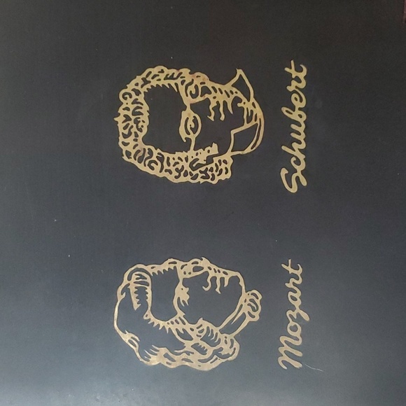 VTG. COUROC OF MONTEREY INLAID SERVING TRAY SYMPHONY COMPOSERS GRAND PIA… - Picture 7 of 12